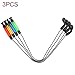 Bite Indicator 3pcs Alerter Illuminated Portable Swinger Practical Outdoor Tackle Light Bobbins Hangers Accessories Fishing Alarms Rod Carp(Green)