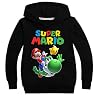 Kindertrui, mode jongens meisjes Super Mario Bros sweatshirt truien fluwelen hoodies met capuchon sportkleding tops voor…