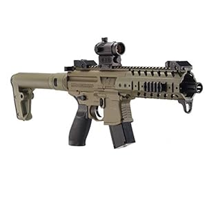 Sig Sauer MPX .177 Cal CO2 Powered SIG20R Red Dot Air Rifle 30 Rounds, Flat Dark Earth, One Size