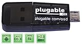 Plugable USB MicroSD Card Reader for Phone, Laptop, and Tablet Computers (Built-in Type A USB and Micro-B OTG Connectors)
