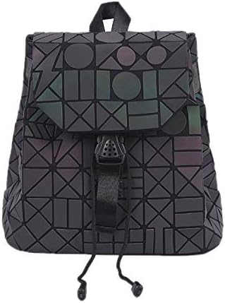 New Women Luminous Backpack Mini Geometric Shoulder Bag Folding Student School Bags For Teenage Girl Backpack,Small A