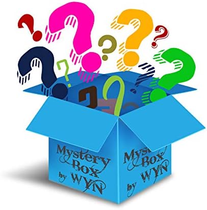 WYN Mystery Box Fun Treasure Gadgets – Assortment of Collectibles, Technology, Vintage Liquid Blue, Brand Name Beauty Items, Household & Great Surprises