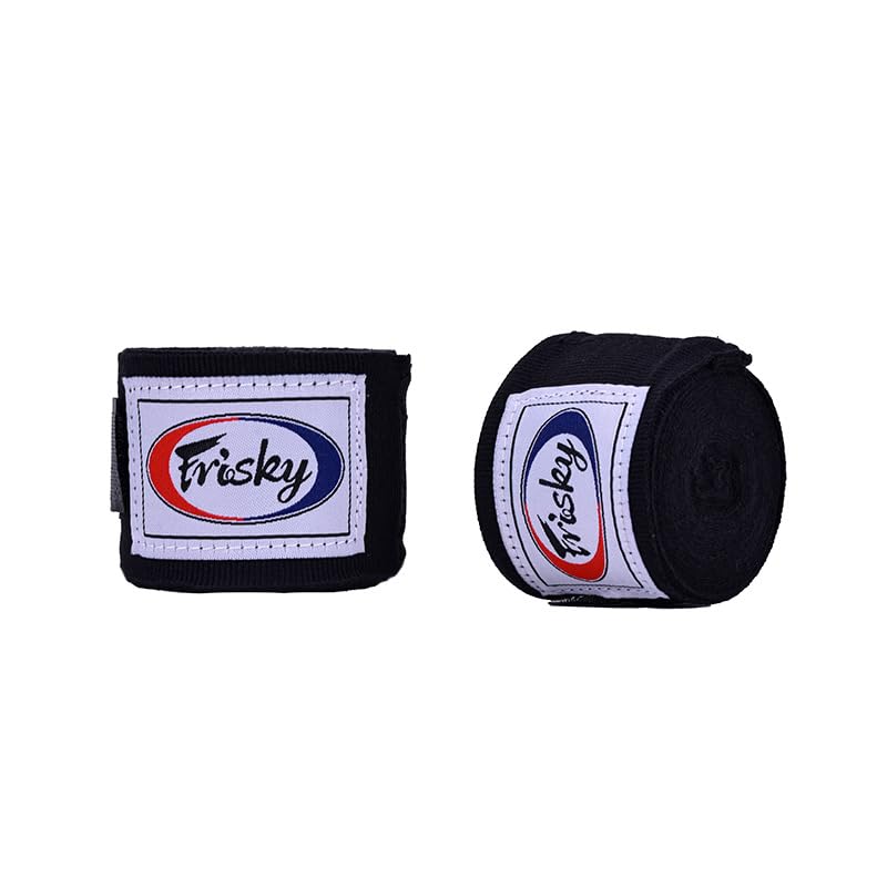 zalati Boxing Hand Wraps 2pcs Hand Wrists 5CM Thumb Loop Elastic Bandages for Martial Arts Kickboxing Muay Thai MMA Training - Black Cover, 5M