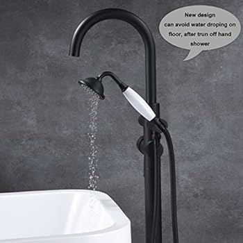 Brass Freestanding Bathtub Faucet Floor Mounted Bath Tub Filler Faucets High Flow Rate Chrome Llgg Buy Online At Best Price In Uae Amazon Ae
