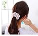 Jastella 50 Pcs Chiffon Hair Elastic ties Including 20 Assorted Chiffon Flowers Scrunchies 30 Braided Elastic Thick Hair Bands Scrunchy Hair Bow Ties Ropes Scrunchie for Women Girls Hair Accessories