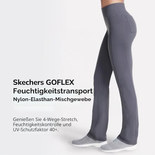Damen Gowalk Pant Joy High Waisted Hose, Grey, Large
