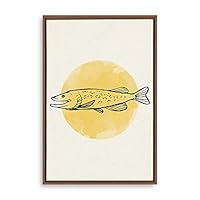 Framed Canvas Wall Art Modern Geometric Pattern Canvas Prints Home Artwork Decoration for Living Room,Bedroom - 16x24 inches