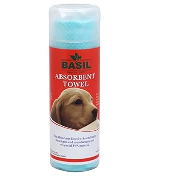 BASIL Royal Yet Noble Absorbent Towel for Dogs and Cats (Green)
