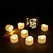 Horeset 12pcs Warm White Flickering LED with Remote Control Tea Lights Flameless Candle, Last up to 48-60hours 1.4 x 1.4-Inch for Wedding, Birthday, Home Party