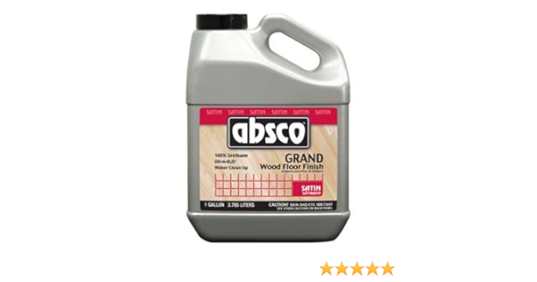 Absolute Coatings 95101 Absco Grand Wood Floor Finish Satin 275 Voc Size 1 Gallon Household Varnishes Amazon Com