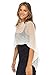 Back From Bali Womens Sheer Poncho Shrug Bolero, Lightweight Summer Shrug Pullover Sweater Cream/Off White