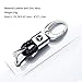 Gaocar Auto Parts 2Pcs Genuine Leather Car Logo Keychain for Mercedes-Benz Key Chain Accessories Keyring with Logo Family Present Fit Man and Woman (Mercedes-Benz)