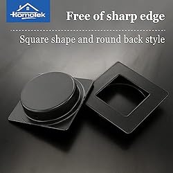 HOMOTEK Square Recessed Sliding Closet Door Finger