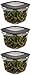 Rubbermaid Premier Food Storage Container, 7 Cup, Grey (3 Pack)