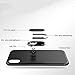 iPhone X Case with 360 Rotating Ring Grip Holder Kickstand Function Magnetic Base, Ultra Slim Thin Hard Scrub Cover with Shockproof Protective for Soft TPU iPhone X(Transparent)
