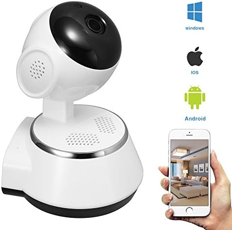 Indoor Wifi Wireless IP Home Security Cameras HD 720P with Night Vision,Motion Detection,2 Way Audio, Mobile App + PC