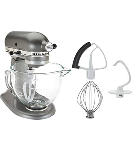 Robot Pâtissier KitchenAid 4,8L Bol Relevable – Heavy Duty, Mouvement Planétaire, Couleur Noir Onyx (modèles 5KPM5BOB/EOB)