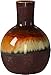 Stone & Beam Modern Ombre Stoneware Home Decor Flower Vase - 6 Inch, Dark Brown Red White