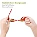 RIVBOS RBK023 Rubber Flexible Kids Polarized Sunglasses Glasses Age 3-10 (Red Coating Lens)