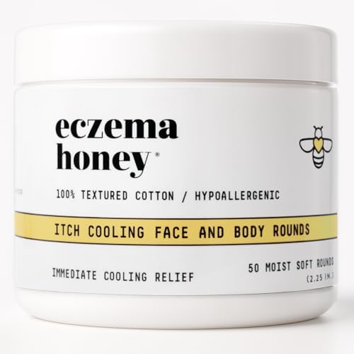 ECZEMA HONEY Itch Cooling Face & Body Rounds - Anti Itch Cotton Face ...