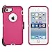 iPhone 7 / iPhone 8 Cover | 2-in-1 Screen Protector & Holster Case | Full Body Military Grade Edge-to-Edge Protection with carrying belt clip | Drop Proof Shockproof Dustproof | Pink / White