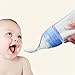 Gaodear Baby Food Feeder,Silicone Squeeze Rice Cereal Bottle, Soft-Tip Dispensing Spoon with Brush Set (Blue,4oz/120ml for 4 Months+ Babies)