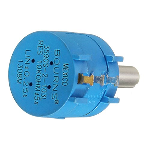 DAOKI 5PCS 3590S-2-103L 10K Ohm BOURNS Rotary Wirewound Precision Potentiometer Pot 10 Turn