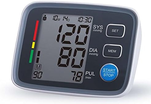 HuiSmart Blood Pressure Monitor, AlphaMed Upper Arm BP Monitor with 2x Memory Storage, Digital Blood Pressure Cuff Automatically Measure fits Standard and Large Arms with Big LCD