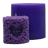 Great Mold Lovely Wedding Art Candle Mold 3D Rose