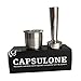 CAPSULONE stainless steel metal refillable reusable capsule and tamper compatible with illy capsules filter machine