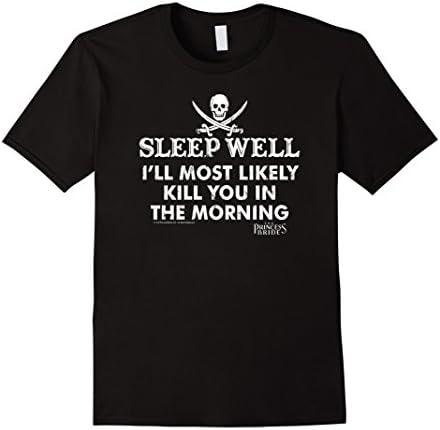 Mens Princess Bride Sleep Well T-Shirt 2XL Black