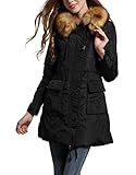 Soft Direct Women's Thickened Down Jacket (Most Wished &Gift Ideas) Black S