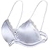 Bralette Smooth Bra Silk Sleep Bra Lace Everyday Bra Wireless Deep V Neck T-shirt Bra 3Pack
