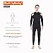 Dark Lightning Full Body Mens Scuba Neoprene Wetsuit, 3mm Premium Stretch CR Diving Wet Suits in Cold Water, Suitable for Snorkeling/Kayaking/Canoeing, Black,XLS