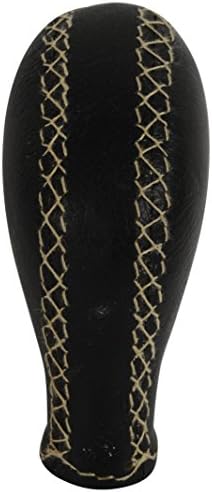 AutoSure Universal Gear Shift Knob Cover (Leather Type, Black)