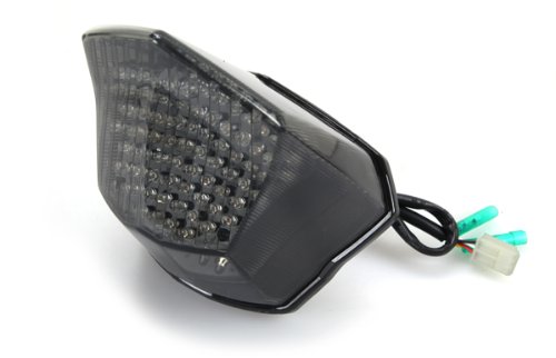 2009-2017 Yamaha FZ6R Integrated Sequential LED Tail Lights Smoke Lens