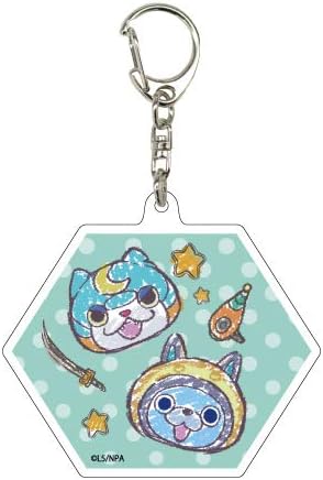 Amazon 妖怪ウォッチ ぷにぷに 04 ブシニャン Usaピョン グラフアートデザイン アクリルキーホルダー 6角形 アニメ 萌えグッズ 通販