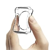 Apple Watch 2 Case 42mm, UMTELE Plated TPU ［Patent Pending］ Scratch-resistant Flexible Case Slim Lightweight Protective Bumper Cover for Apple Watch Series 1, Series 2, Crystal Clear (Wireless Phone Accessory)