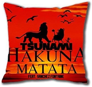 SWARON Hot New Pillowcase Custom Pillowcase Tsunami Hakuna Matata Pillow Case (65cmx65cm)