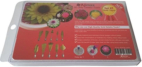 3D Jelly Gelatin Tools – Gelatin Art Tools - Gelatin Flowers Tools (Set #5-10pcs)