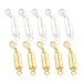 Podoy Magnetic Necklace Clasp Extender Gold and Silver Color Tone for Jewelry Bracelet(10 pcs 6mm)