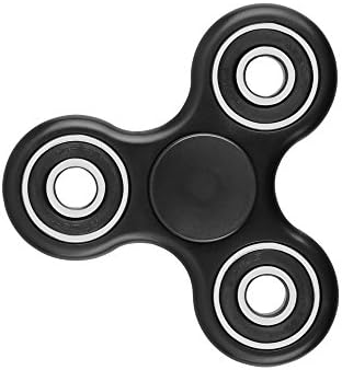 Fidget Toy Hand Spinner Stress Reducer Durable Bearing Spinner with High Speed Smooth and Well Balanced Black