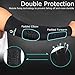 HOPEFORTH 2PCS Padded Elbow Forearm Sleeves Compression Arm Protective Support