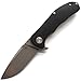 Eafengrow CH3504-G10 Flipper Folding Knife Camping Fruit Pocket Knives EDC Tools D2 Blade Ball Bearings Outdoor Tool (Black) primary