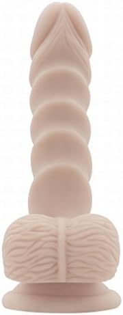 GMOE0FJ Realistic Toys Realistic Dilldós-7.68 Inch Realistic Liquid Silicone Dilldós with Strong Suction Base Waterproof Package Discreetly