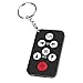 MOSTOP Remote Mini Black 7 Buttons Universal TV Remote Control and Keychain Newly Released New Mini Type Appearance Universal TV Remote Control Has Power-off Protection Function to Replace Batteries