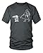 Darth Vader Walking a Pesky AT-AT on a Leash Funny Star Wars T-Shirt Medium