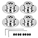 4 Pack 7mm Flange Coupling Connector, Rigid Guide Steel Model Coupler Accessory, Shaft Axis Fittings for DIY RC Model Motors, High Hardness Coupling Connector-Silver.