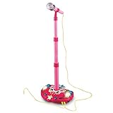 LilPals Princess Karaoke -Children's Toy Stand Up Microphone Play Set w/ Built-In MP3 Player, Speaker, Adjustable Height (Pink)