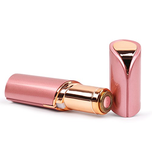 Facial Hair Removal for Women, Elenest Painless Facial Epilator with LED Light USB Charging Cable for Face Lip Chin and Cheek Hair (Rose Gold) - Thumbnail 6